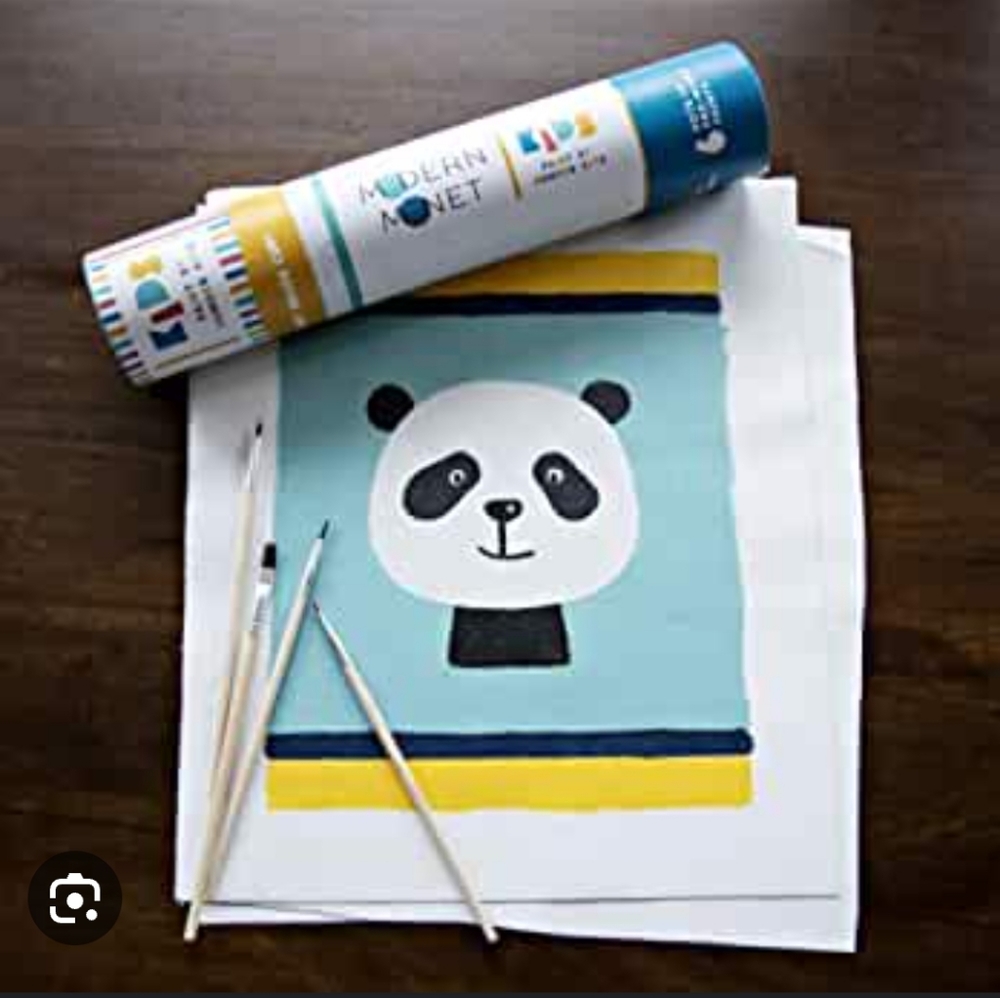 Modern Monet kids paint by number kit